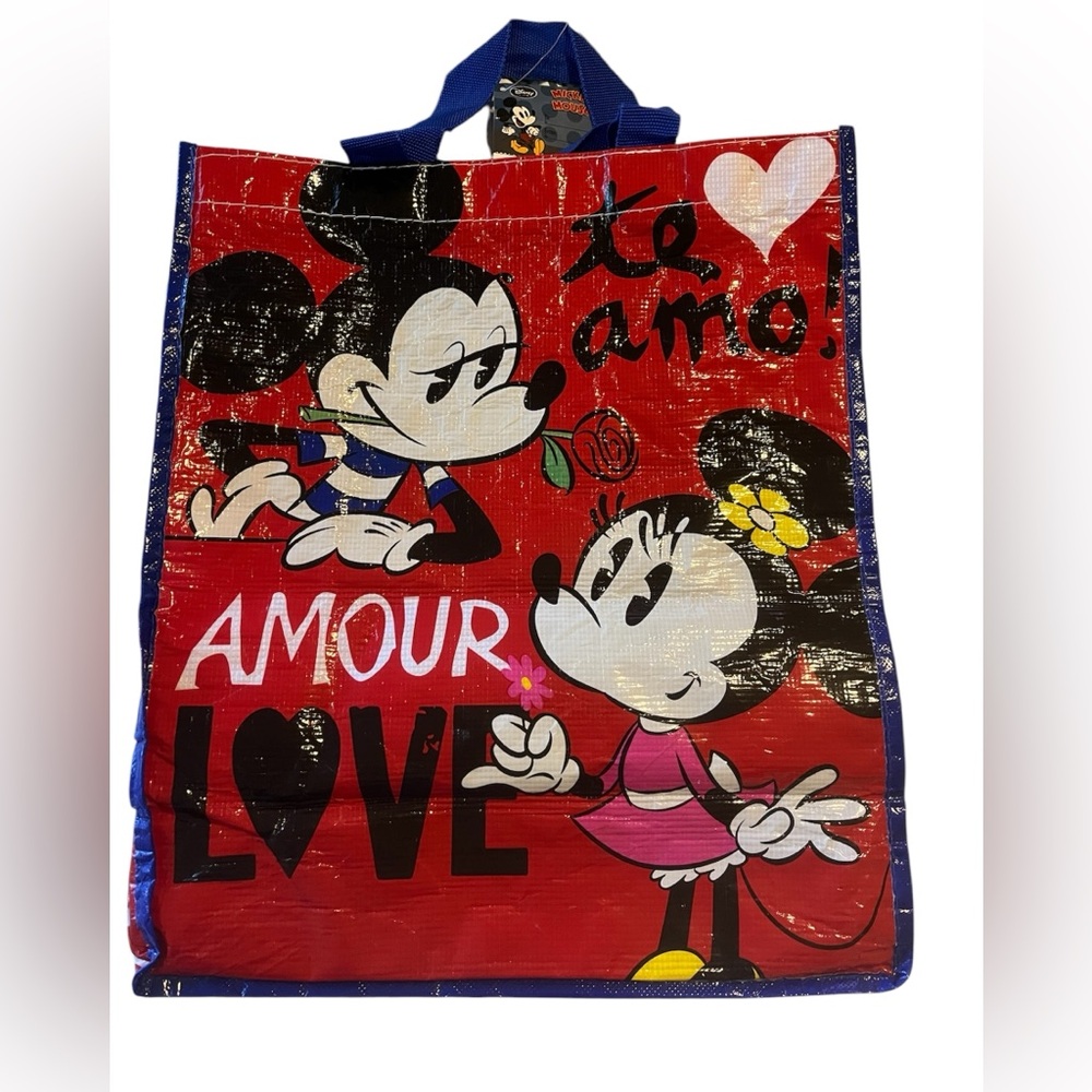 Disney Reusable Tote Bag - Mickey And Minnie Mouse - Te Amo Love